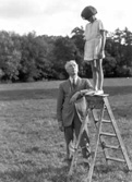 FM Alexander teaching a child on a ladder