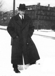Picture of F. M. Alexander in the snow